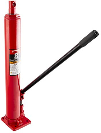 SUNEX TOOLS 5081B 8-Ton, Long Stroke, Bottle Jack, Red