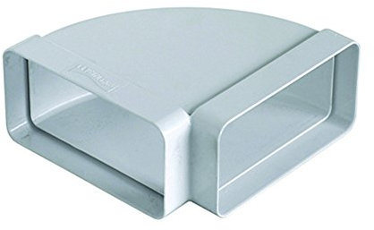 La Ventilazione CCO126B Curva Orizzontale in ABS per Tubo Rettangolare, 120x60 mm