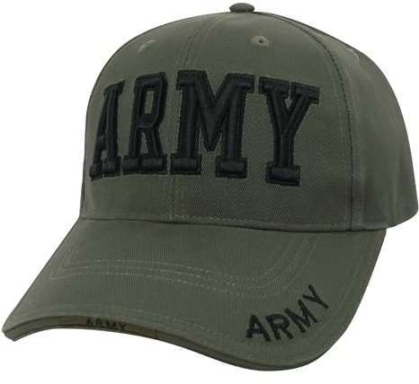Rothco Deluxe Army Embroidered Low Profile Insignia Cap, Olive Drab