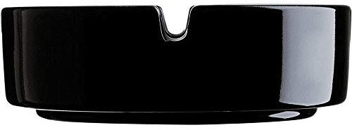 Arc 12643 Posacenere in Vetro Impilabile, 10.7 cm, Nero