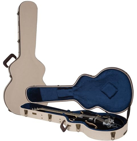 Gator Cases Journeyman Series étui de luxe en bois pour guitares semi-hollow; convient à la Gibson 335 (GW-JM-335)