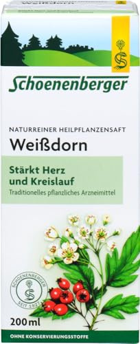 Bio Weißdorn, Naturreiner Heilpflanzensaft 2 x 200 ml
