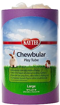 Kaytee Chewbular Play Tube for Pet Rabbits and Guinea Pigs, Large