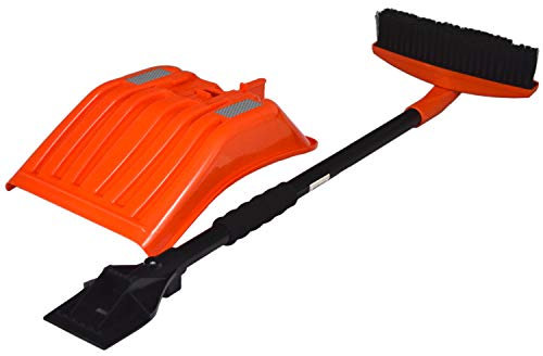 Agora-Tec ® Voiture Hiver Kit de nettoyage 3tlg. composé de Pelle à neige, grattoir à glace & neige Balayette (Fouet)