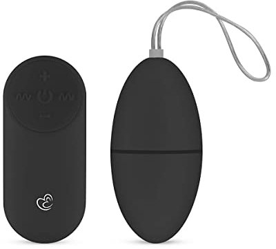 Easytoys Uovo Vibrante a Controllo Remoto, Nero - 124 g