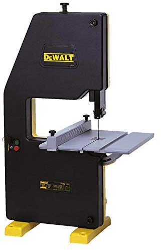 Dewalt 155 mm Bandsäge DW739 (750 Watt, für Längs-, Kontur-, Gehrungs- und Neigungsschnitte, Sägetischneigung 0-45°, Sägetischgröße 380 x 380 mm, max. Schnitthöhe 155 mm, max Schnittbreite 310 mm)