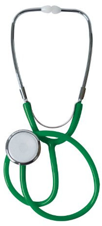 Tiga-Med Stéthoscope à tête plate Vert