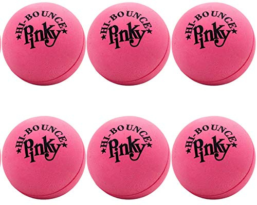 Hi-Bounce Pinky Ball (6 Pack) by JA-RU. Rubber-Handball Bouncy Balls for Kids and Adults. Small Pink Stress Bounce Ball. Indoor and Outdoor Sport Party Favors. Bouncing Throwing Play Therapy. Plus 1 Small Ball. #976-6A