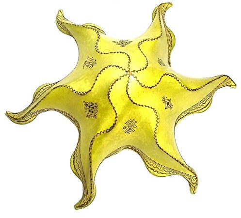 Lampada da soffitto Henna lampada a sospensione, paralume stella Berberi giallo