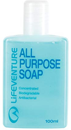Lifeventure All Purpose Biodegradable and PH balanced Bottled Soap Ideal For Travel, Camping And Wilderness