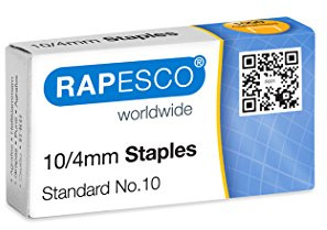 Rapesco AP510VZ3 Typ 10/4 mm Verzinkte Heftklammern, 1000 Stück