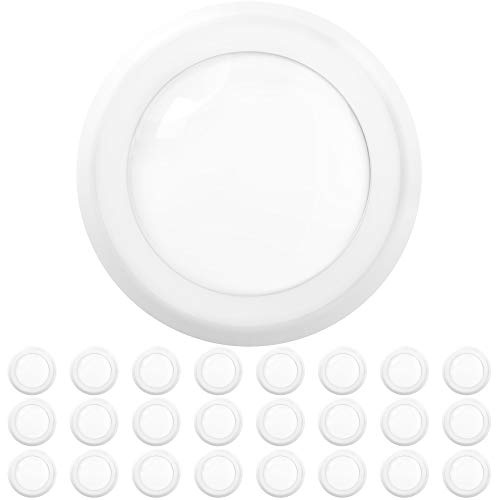 Sunco 24 Pack 6 Inch LED Disk Lights, Flush Mount Ceiling Light Disc, Recessed Can Lighting, 850 LM, 12W (65W Equivalent), 6000K Daylight Deluxe, Dimmable, Damp Rated ETL