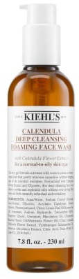 Kiehl's Calendula Deep Cleansing Face Wash, Balances Skin While Gently Removing Impurities, Soothing and Refreshing, Boosts Moisture Barrier for Soft-Feeling Skin, Paraben + Sulfate Free - 7.8 fl oz