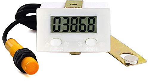 DIGITEN LCD Digital 0-99999 Counter 5 Digit Plus UP Gauge + Proximity Switch Sensor with Magnetic
