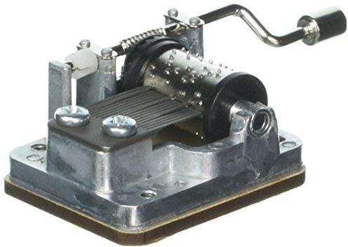 Kikkerland Musiklåda stål, silver, 8,89 x 4,06 x 2,16 cm