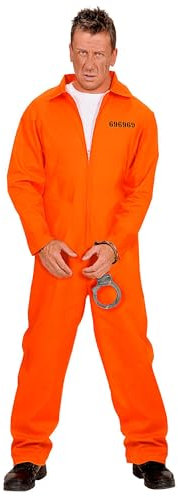 W WIDMANN MILANO Party Fashion - Costume Prisonnier, Détenu, Détenu, Criminel, Costumes de carnaval