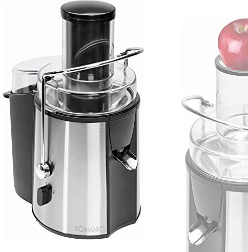 Profi Edelstahl Entsafter mit 1000 Watt ( großer Einfüllschacht, Saftpresse, 2 Liter, Obst-Presse, Smoothie)