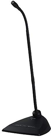 Shure Microflex MX418D/S Supercardioid Condenser Microphone, 18 Gooseneck, Includes Desktop Base with 10' Cable, Logic Functions, Programmable Switch, LED Indicator, Snap-Fit Foam Windscreen