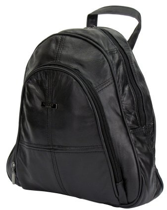 Lorenz Genuine Leather Backpack / Rucksack - 1948, 30cm x 28cm,Black