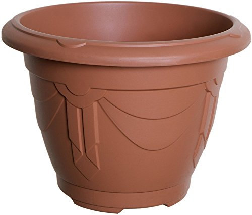 4 x 33cm Round Venetian Plant Pot Terracotta Planter Outdoor Indoor Decorative