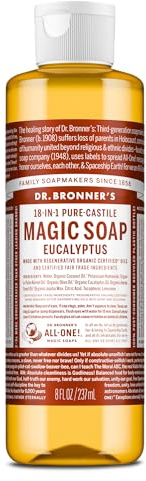 DR BRONNERS Organic Eucalyptus Castile Liquid Soap 237ml (PACK OF 1)
