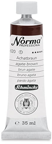 Schmincke – Norma® Professional - feinste Künstler-Ölfarben, Achatbraun - 35 ml