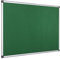 Bi-Office Filztafel Maya, Mit Aluminiumrahmen, Grüne Filzoberfläche, Zum Gebrauch Mit Pinnnadeln, Pinnwand, 120 x 90 cm