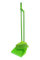 Long Handle Dustpan and Brush 2 Piece Set for Sweeping Cleaning 4 Colours Re-usable Plastic