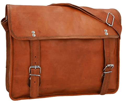 Gusti Axelremsväska Läder - John 15 Läderväska Businessväska Skolväska Vintage Brun Läder