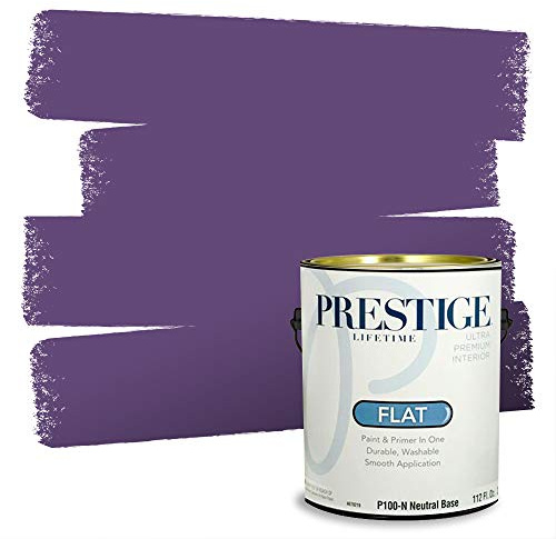 PRESTIGE Paints Interior Paint and Primer In One, 1-Gallon, Flat, Comparable Match of Sherwin Williams* Impulsive Purple*