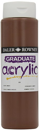 Daler-Rowney Graduate Acrylfarbe, 500-ml-Flasche, Burnt Umber