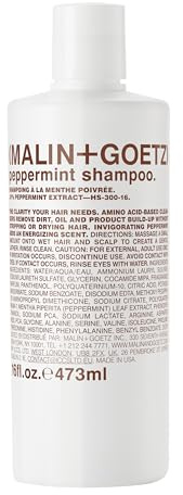 MALIN+GOETZ Shampoo Clarifying Peppermint | Daily Cleanser with Amino Acids | Vegan, Sulfate-Free & Unisex (16 Fl Oz)