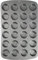 PME CSB111 Carbon Steel Non-Stick 24 Cup Mini Muffin Pan Grey