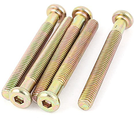 uxcell M8 x 70mm Threaded 1.25mm Pitch Hex Socket Head Cap Screws Bolts 5 Pcs
