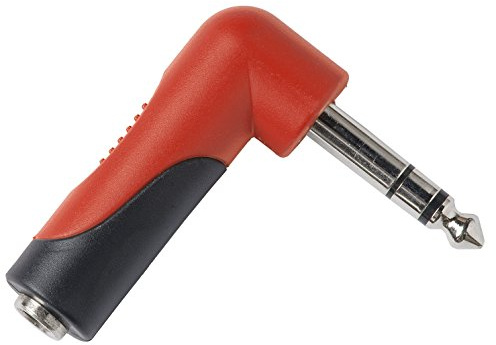 PROEL AT263PRO - Adattatore audio con spina jack maschio 6,3 mm stereo a presa femmina ad angolo da 3,5 mm stereo.