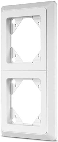 REV PrimaLuxe 2-fach Rahmen f. Steckdose, Rahmen Lichtschalter etc., weiss