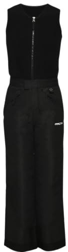 Arctix Kids Limitless Fleece Top Bib Overalls, Black, Small