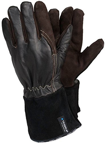 Ejendals Handschuh Tegera 132a für Schweißerarbeiten Größe 8, 1 Stück, braun/schwarz, 132A-8