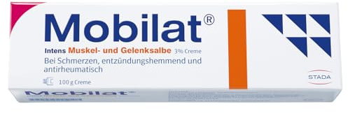 Mobilat Intens Muskel- und Gelenksalbe beschleunigt den Heilungsprozess bei Rücken-, Muskel- oder Gelenkschmerzen, 100g