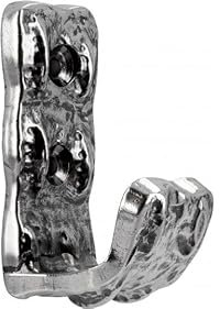 SIRO Kleiderhaken Seeheim-Jugenheim, Design, Druckguss altsilberfarbig, 62 mm x 38 mm x 26 mm, LA 20 mm, 2020/ZN29