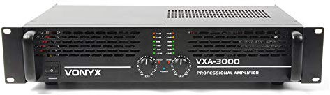 VONYX VXA-3000 MKII PA System Amplifier - 3000W Professional PA Amplifiers for DJs, Bands, and Events, Dual Channel Power Amplifier with Advanced Cooling System - DJ PA Systems - Stereo & Bridge Mode