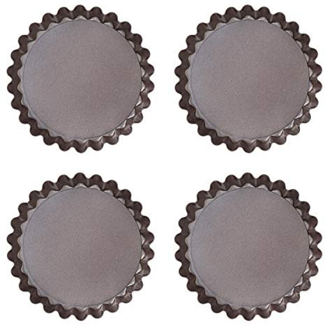 Pyrex - Asimetria - Set de 4 Tartelettes en Métal Anti-Adhésif Ø 10 cm