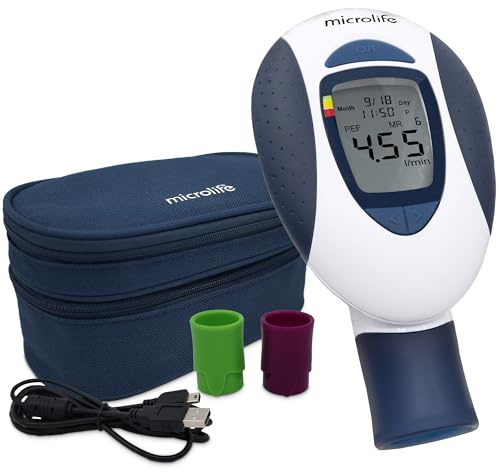Microlife Pf-100 Microlife Peak Flow & Asthma Meter - Expiratory Flow Pef and Fev1 Measurement