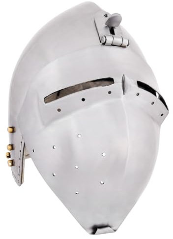 Ulfberth Deutsche Beckenhaube mit Visier, 2 mm Stahl (S)