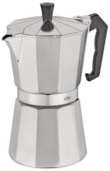 Cilio 321272 Espressokocher, Aluminium, silber, 17 x 20 x 17 cm