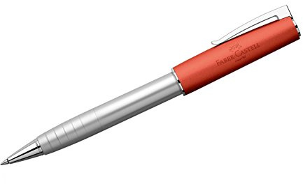 Faber-Castell 149225 - Tintenroller LOOM Metallic, Stärke B, Schaftfarbe orange/silber