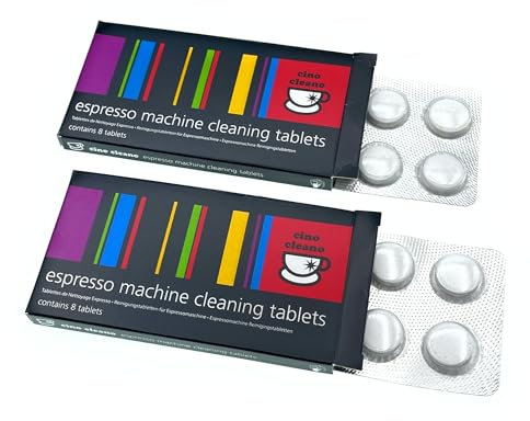 Cino Cleano Espresso Machine Cleaning Tablets, 16 Count (Limited Edition)