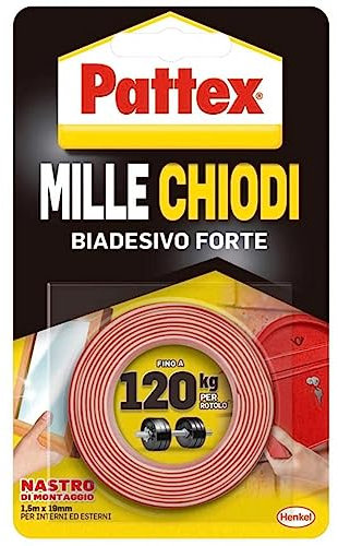 Pattex 1415580 Montageband, 19 mm x 1,5 m