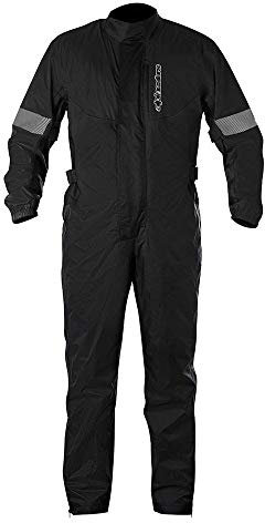 Alpinestars Hurricane Rain Suit, Combinaison de pluie imperméable pour homme, noir, 3XL