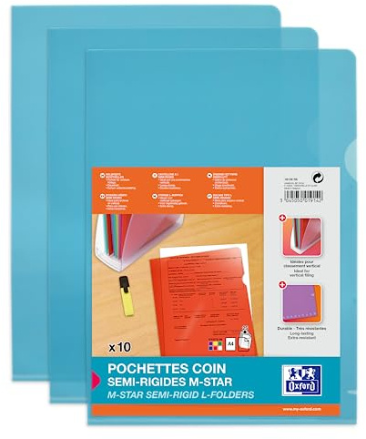 Elba 100206706 Sichthllen M Star, aus PVC-Hartfolie 0,15 mm, blau